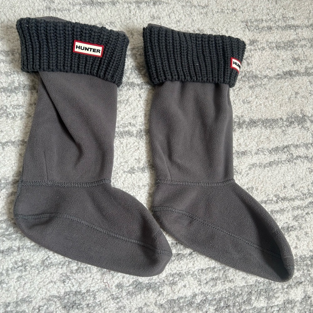 Hunter Boot fleece socks